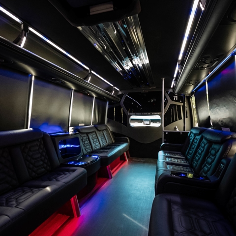 L.A. Dodgers Games in a Los Angeles Party Bus